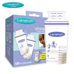 兰思诺（Lansinoh）母乳保鲜储存袋一次性存奶袋储奶袋180ml（100片装） 折74元