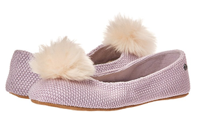 庫存告急！多碼好價！UGG Women's Andi Slipper, Lavender Fog女士絨球單鞋