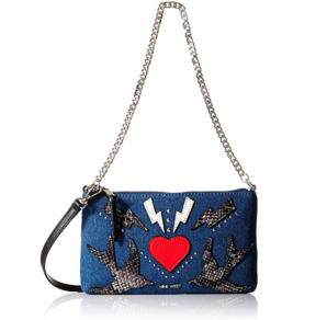 好價！NINE WEST pouchette 斜挎包帶鏈  到手約108.63元