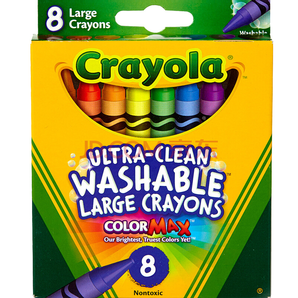 绘儿乐 Crayola DIY儿童文具 绘画工具 8色可水洗大蜡笔