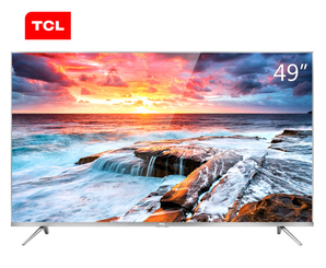 TCL 49A660U 49英寸4K金属纤薄64位30核HDR LED液晶平板电视（银）