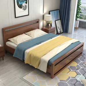 北欧童话  日式床实木床双人床  1.5米