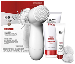 Olay Prox 皮膚深層清潔套裝 包括洗臉刷和洗面奶