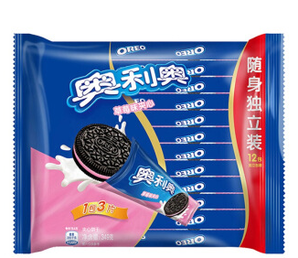 OREO 奥利奥 夹心饼干草莓味 349g