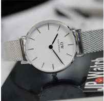 Daniel Wellington 丹尼爾惠靈頓女士銀色超薄腕表 DW00100220