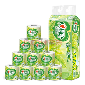 心相印  茶語經(jīng)典系列  4層150g茶葉壓花卷筒衛(wèi)生紙*10粒