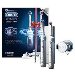 16日0点： BRAUN 博朗 Oral-B Genius 8900 智能电动牙刷套装（两支装） 798元包邮