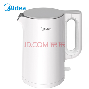 Midea 美的 靜音電水壺 304不銹鋼電熱水壺 雙層防燙燒水壺SH15Slience401