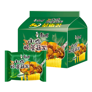 限华北：康师傅 （KSF）经典系列 小鸡炖蘑菇面 袋装泡面五连包