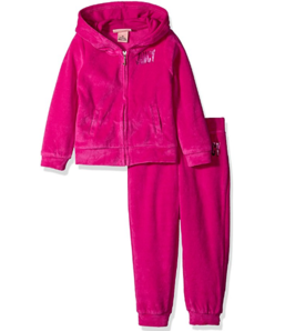 限12M码、中亚Prime会员： Juicy Couture PANTS 儿童丝绒套装 凑单到手约97元