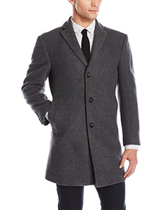 限尺码、Prime会员： CALVIN KLEIN 卡尔文·克莱 男士混纺羊毛大衣 含税约461元