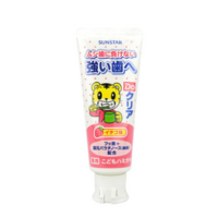 日本进口SUNSTAR巧虎儿童牙膏6-12岁可吞咽换牙期防蛀正品2岁可食