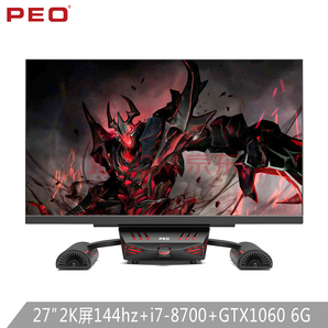 PEO创造者E726S 27英寸2K144hz电竞游戏一体机 (I7 8700/GTX1060 6G/16G内存/240G M.2 SSD+1T）某东自营UPC9499元