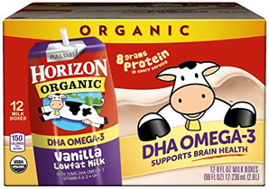 Horizon Organic Omega-3 香草味低脂有机奶 12盒*8oz