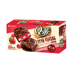 Orion 好丽友 Q蒂蛋糕 红丝绒莓苺味 560g（共20枚） *5件 92.6元（双重优惠）
