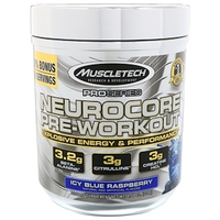 Muscletech, Pro Series，Nuerocore Pre-Workout冰蓝莓 8.08盎司（229克）氮泵