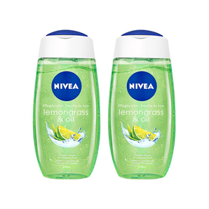 NIVEA 妮维雅 柠檬草和精油型清新润肤沐浴露 250毫升/瓶  2瓶装