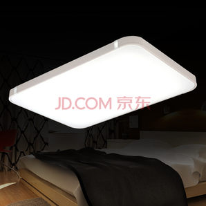 HD LED 吸顶灯 客厅卧室灯 现代简约灯具灯饰 遥控调光调色温 64W 简爱系列