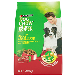 DOG CHOW 康多乐 牛肉蔬菜 小型犬成犬粮 1.5kg 14.9元包邮（需用券）