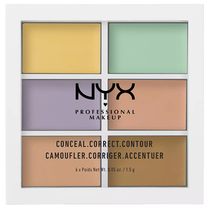 湊單品！NYX Professional Makeup 6色修容遮瑕盤 