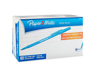 Paper Mate Write Bros 藍(lán)色圓珠筆60支