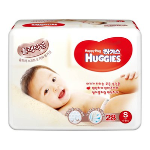 HUGGIES 好奇 鉑金裝 嬰兒紙尿褲 S28片 19.9元，可雙重優(yōu)惠至15.4元/件