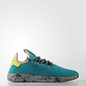 限碼！ adidas 阿迪達(dá)斯×Pharrell Williams Tennis Hu 男款休閑運(yùn)動(dòng)鞋