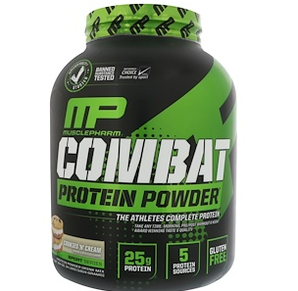 MusclePharm 增肌戰(zhàn)斗機緩釋蛋白粉 淇淋巧酥味 1814g