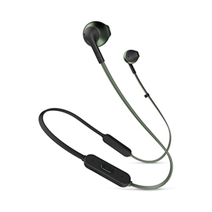 JBL TUNE205BT 藍(lán)牙耳機(jī) 附帶麥克風(fēng)/半入耳式 綠色  到手約￥210