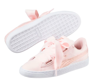 puma Basket Heart Canvas 女士蝴蝶結(jié)板鞋