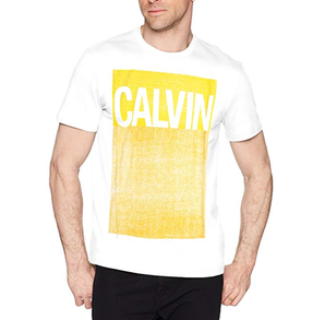 凑单带回！休闲时尚！Calvin Klein Logo 男T恤