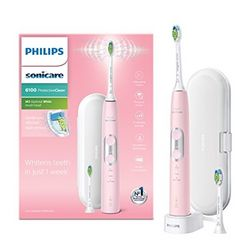 Philips Sonicare ProtectiveClean 6100 电动牙刷 带旅行牙刷盒 3 种清洁模式淡粉色 HX6876/29