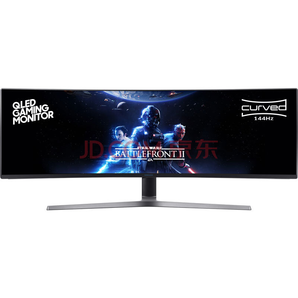 SAMSUNG 三星 C49HG90DMC 48.9英寸 VA電競曲面顯示器（3840×1080、QLED量子點、144Hz）6899元