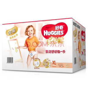 HUGGIES 好奇 金裝 嬰兒成長褲 XL號 72片 *2件207元（合103.5元/件）