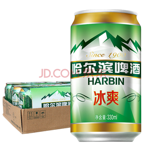 HARBIN 哈爾濱 冰爽啤酒 330ml 24聽44.9元