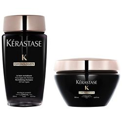 KéRASTASE 卡詩(shī) 黑鉆凝時(shí)魚子醬兩件套（洗發(fā)水250ml+發(fā)膜200ml）