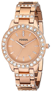 Fossil  女士玫瑰金手表