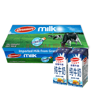 PLUS會員！ AVONMORE 艾恩摩爾 全脂牛奶 200ml 24盒   低至34.91元/箱