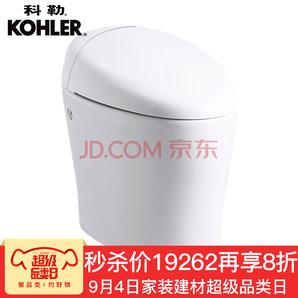 科勒（KOHLER）智能馬桶 新悅2.0 一體超感智能座便器K-77780T-0