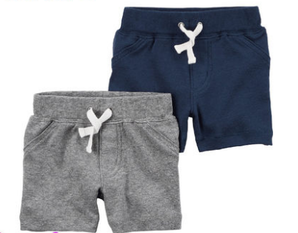 9日0點(diǎn)！ Carter's 夏季 新款男童全棉短褲 2條裝