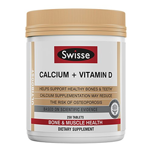 娘娘钙!SWISSE Ultiboost 钙+维生素D片 250片大瓶装 含税到手约90元