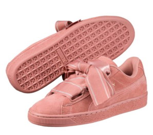 三色可選！Puma 彪馬 Suede Heart Satin II 蝴蝶結(jié)女款板鞋