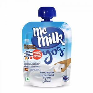 me milk 美妙可 西班牙兒童常溫酸奶吸吸樂 原味 90g 18袋/箱