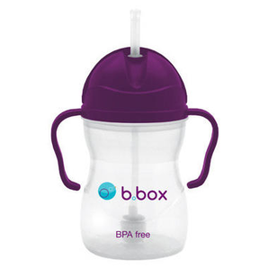 B.box婴幼儿重力球吸管杯防漏240ml葡萄紫（6个月以上）