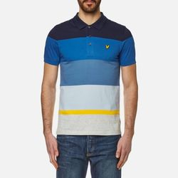 Lyle & Scott 蘇格蘭金鷹 男士撞色條紋POLO衫 