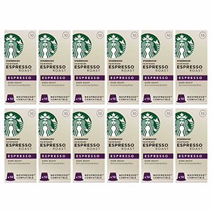 Starbucks 意式浓缩胶囊 Nespresso咖啡机兼容 (12包,共120 个胶囊) 到手约345.15元
