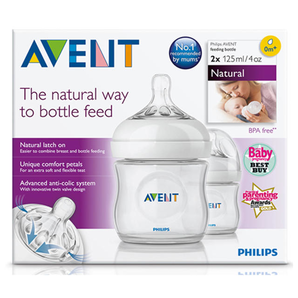 國內同款￥100+！湊單！Avent 新安怡 自然原生奶瓶125ml（兩只裝）Amcal