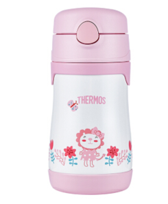 THERMOS 膳魔師 lion系列兒童保溫不銹鋼吸管杯 290ml （粉色）BS5353L PK