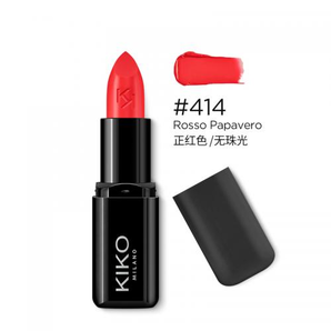 德國直郵 KIKO 意大利小黑管4系滋潤唇膏/口紅#414 紅罌粟色