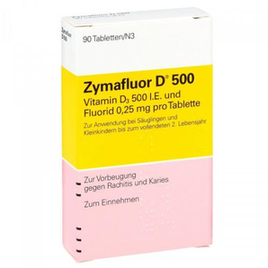 德國直郵 Zymafluor 諾華 維生素D500鈣片 90片